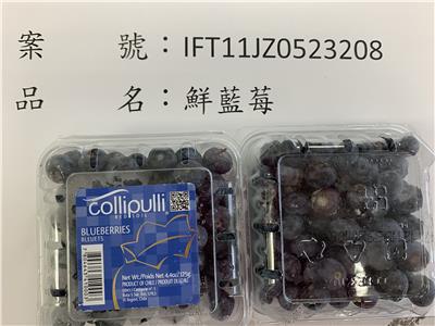 智利出口「鮮藍莓」農藥殘留含量不符規定