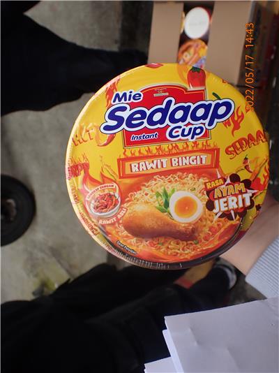 印尼出口「MIE SEDAAP杯麵-辣雞風味湯麵」農藥殘留含量不符規定