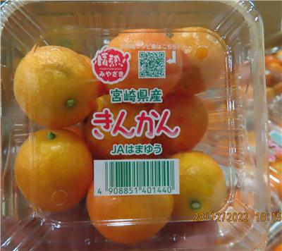 日本出口「金柑」農藥殘留含量不符規定