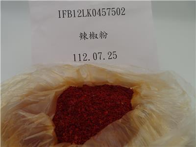 中國大陸出口「辣椒粉」農藥殘留含量不符規定