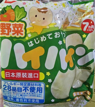日本出口「嬰兒米餅」重金屬含量不符規定