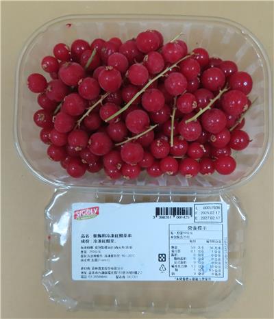 法國出口「冷凍紅醋栗串」農藥殘留含量不符規定