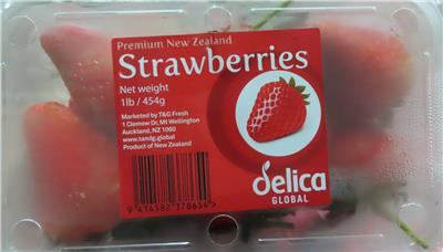 紐西蘭出口「草莓」農藥殘留含量不符規定