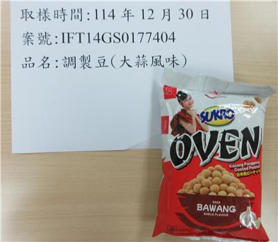 印尼出口「調製豆」真菌毒素含量不符規定